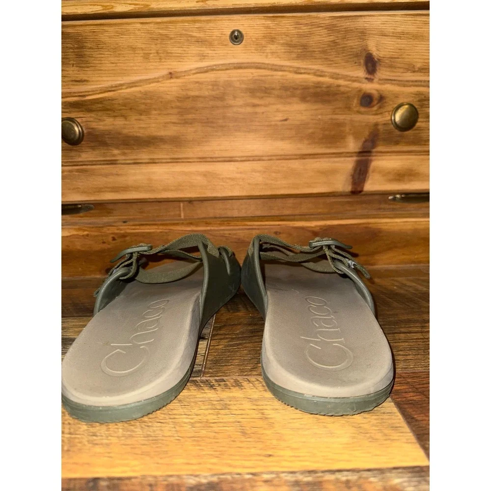 Chaco Mens Chillos Slide Sandal Moss Green JCH107321 Size 9